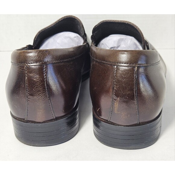 Stacy Adams Loafer Dress Shoes Mens 12W  Brown Leather main image 7
